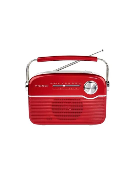 THOMSON - Radio BT Vintage Solar Vermelho RTS450BTR
