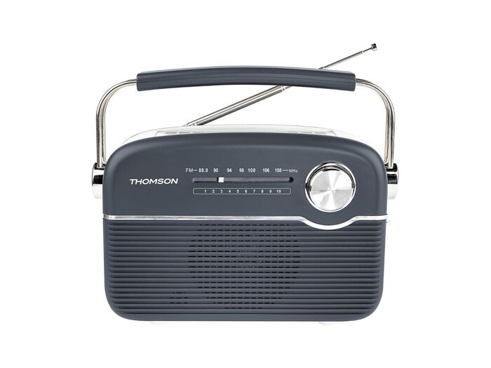 THOMSON - Radio BT Vintage Solar Cinzento RTS450BTG