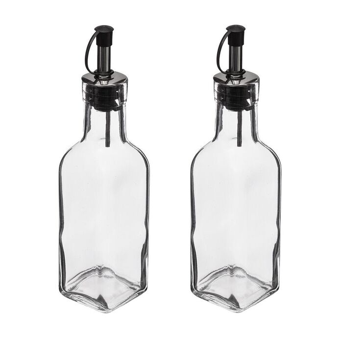 Conjunto galheteiro de vidro para azeite e e vinagre 160 ml