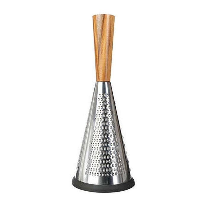 Ralador aço inoxidavel / madeira acacia ø11,5 x 25,5 cm