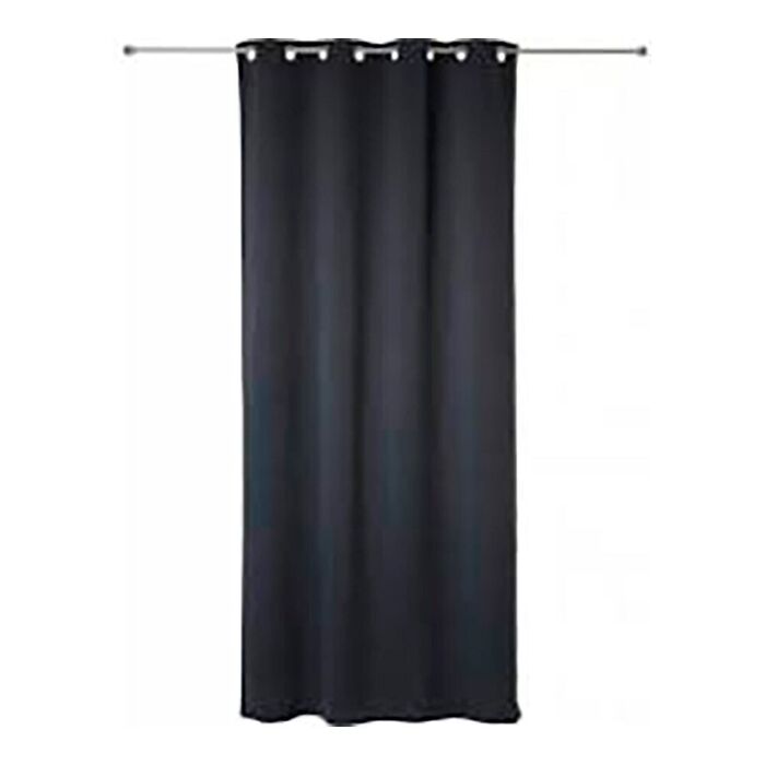 Cortina blackout cinza 135 x 240 cm, 2 uds