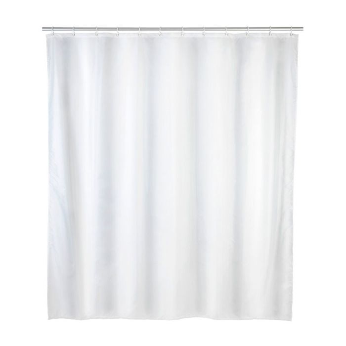Cortina de duche em peva, branco, 120 x 200 cm