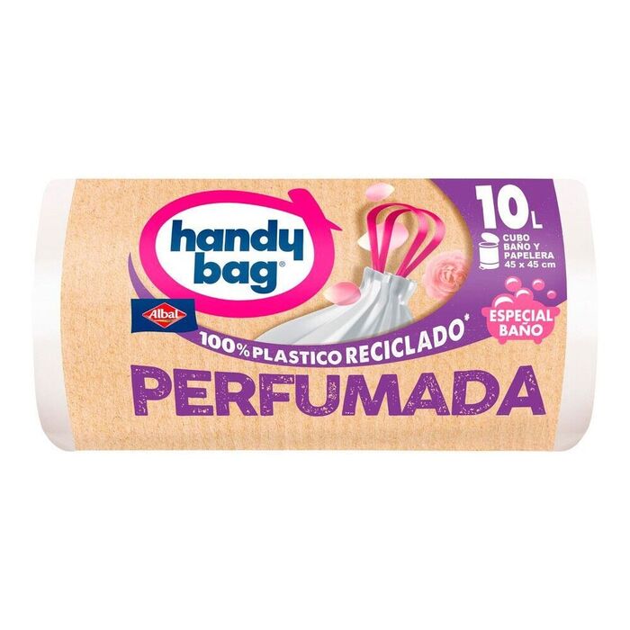 Saco do lixo handy bag wc 10 l (45 x 45 cm) 12 uds