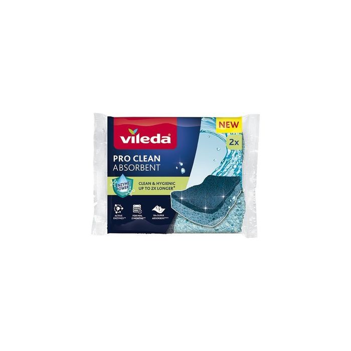 Esponja viscose pro clean absorbent, 2 uds
