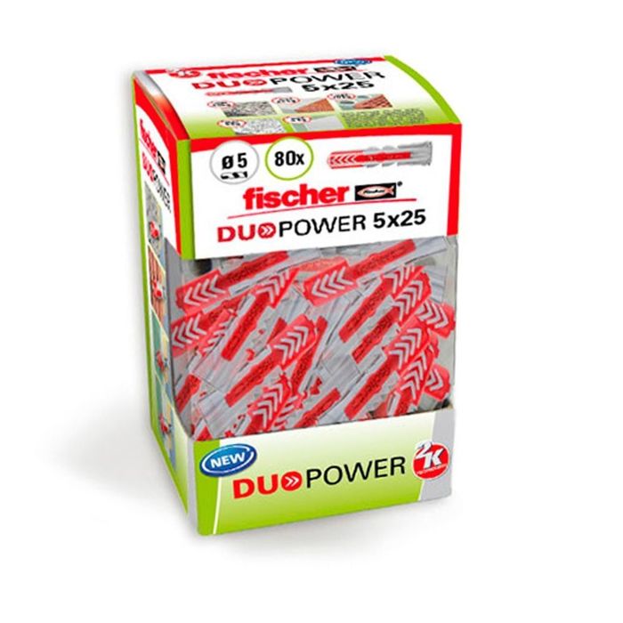 Bucha duopower ø5 x 25 mm, caja 80 uds
