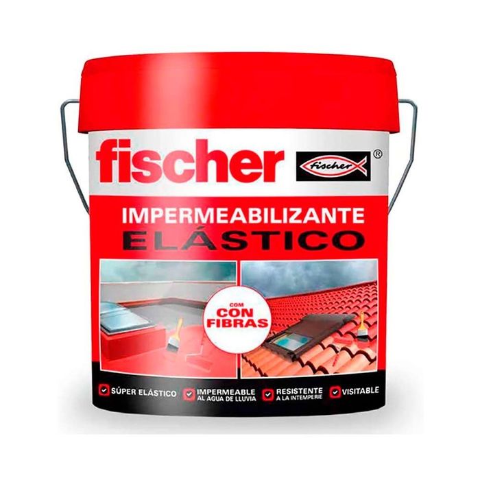 Impermeabilizante vermelho com fibras 15 l