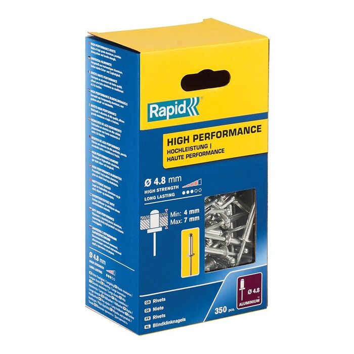 Caixa 500 rebites ø4,8x10mm - alto rendimento 5001435 rapid