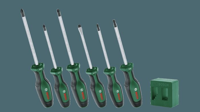 BOSCH - Set 6 Chaves de Fendas Magnetizadas 1600A02W7L