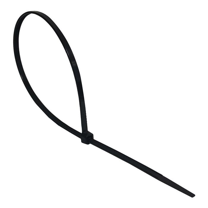 Abraçadeira nylon 7,6 x 365 mm preta, 100 unidades