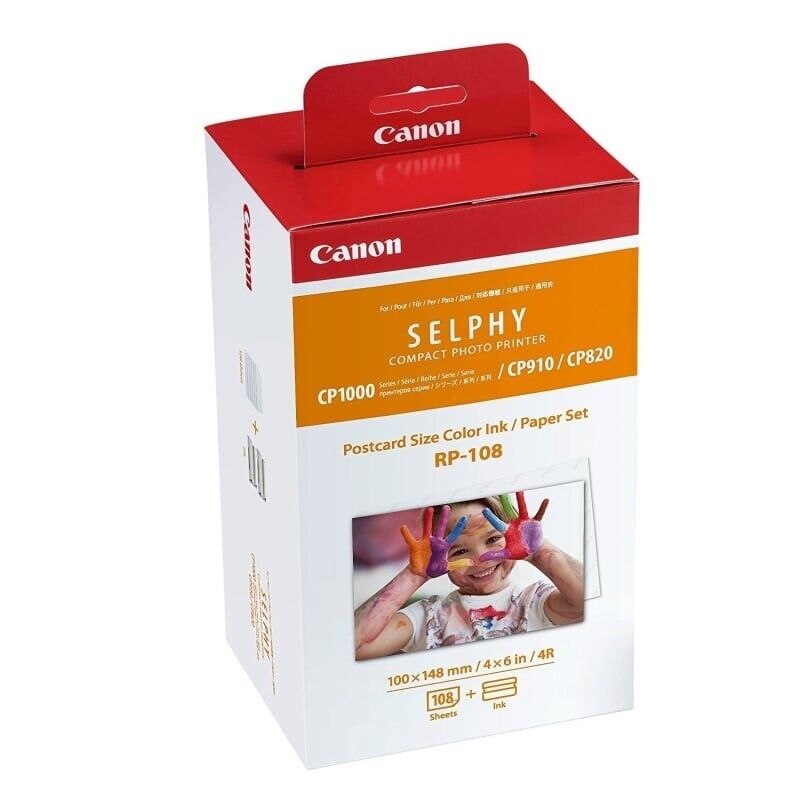 Pack Papel + Tinteiro Rp-108in - Cartão Postal 108 Folhas 100 x 148 mm + Color Ink