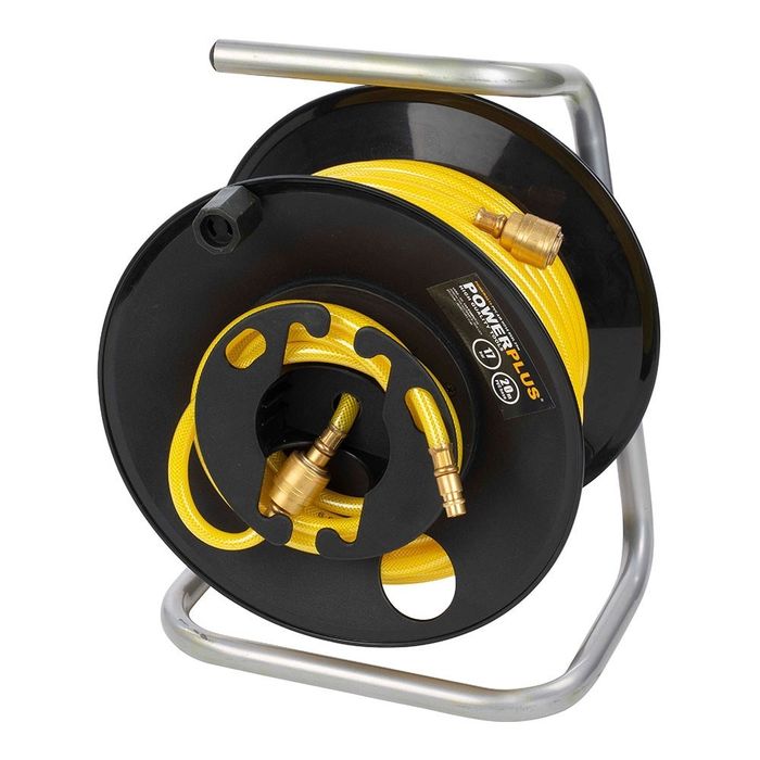 Enrolador portátil com mangueira pvc para ar, 20 m