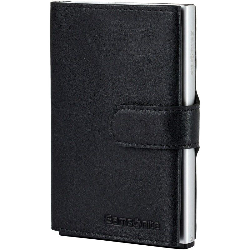 SAMSONITE - Carteira Deslizante Preta Alu Fit 133890-1041
