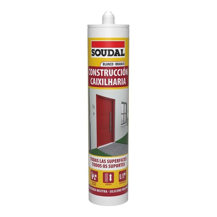 Silicone construção neutra branca 290 ml