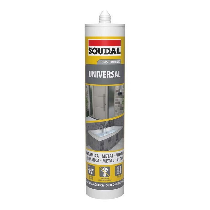 Silicone universal cinzento 280 ml