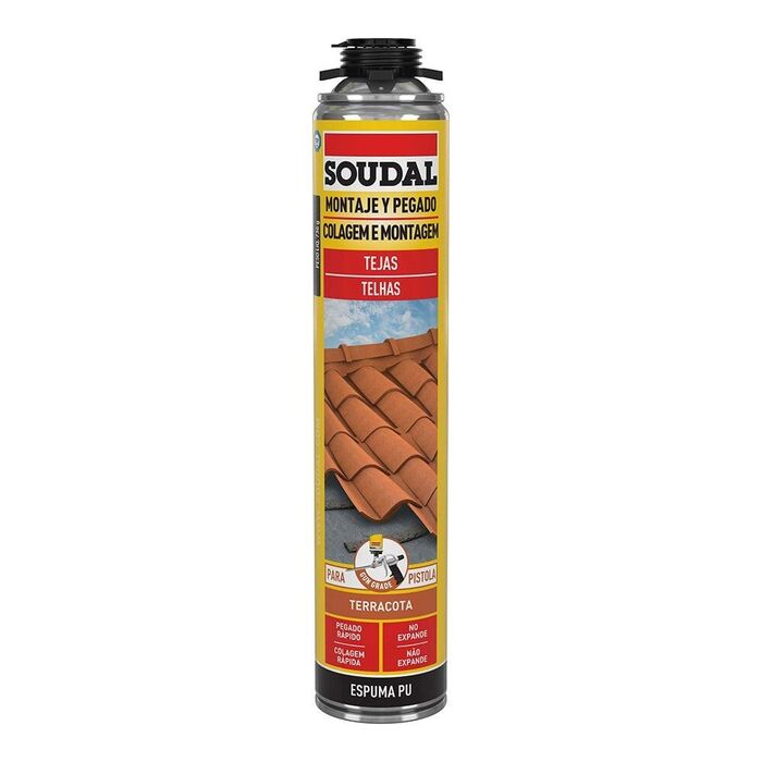 Espuma para telhas pistola vermelho 750 ml