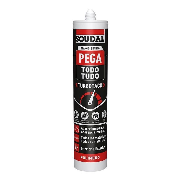 Cola tudo turbotack branco 290ml soudal 160280