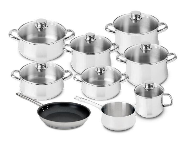 SILAMPOS - Conj. 9 Peças (Frig. Antiaderente) Low Cost Classic Glass 637122V70188L