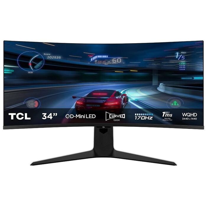 TCL - Monitor MiniLED Curvo 34