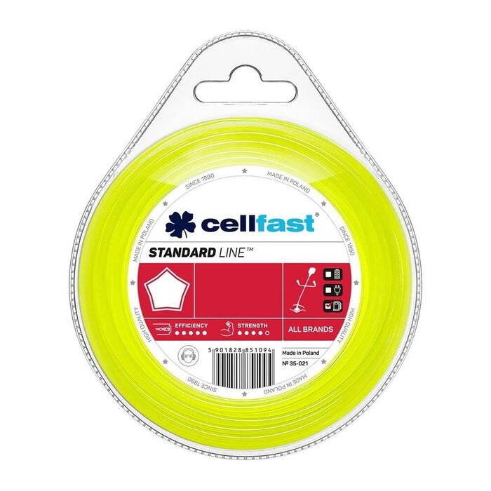 Fio para roçadora, estrela, ø2,7 mm, dispensador 15 m