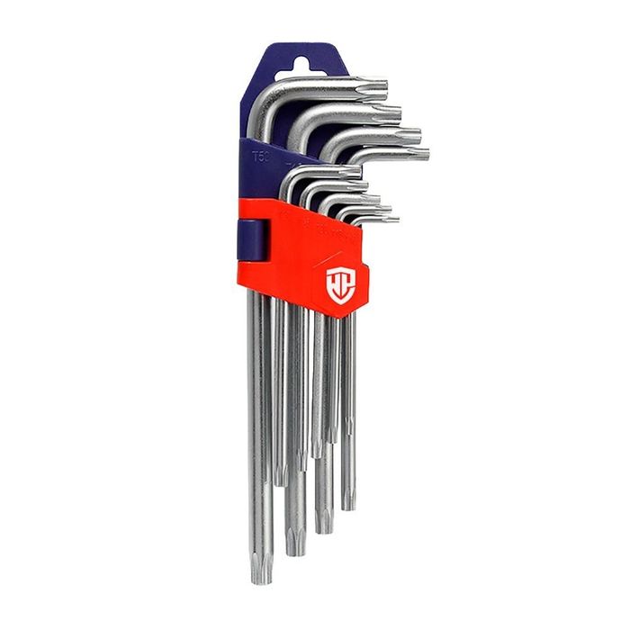 Chaves torx cr-v, jogo de 9 peças