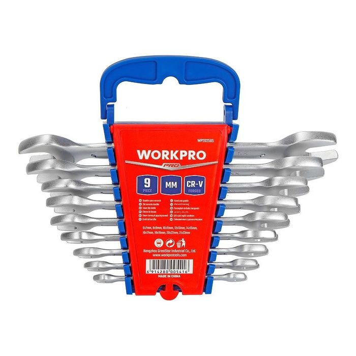 Chave fixa, conjunto de 9 peças