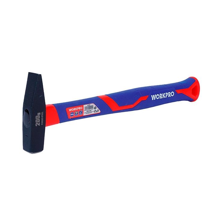 Martelo de maquinista com cabo de fibra de vidro, 500 g