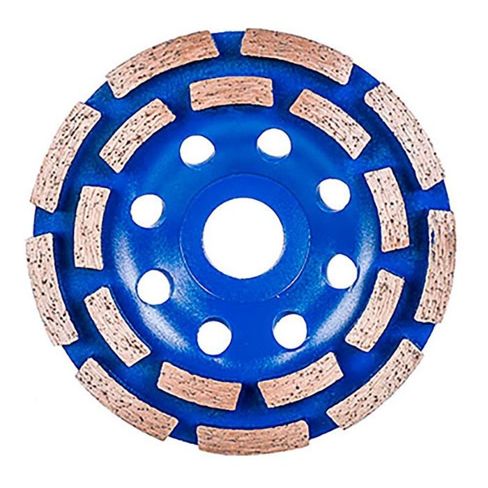 Rebolo diamantado, fila dupla dentes segmentados, ø115 x 22,2 mm x 16 dentes