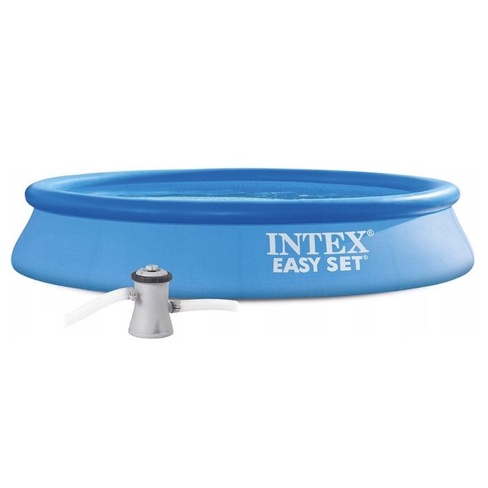 Piscina inflável redonda easy set, com bomba de filtro, ø244 x 61 cm