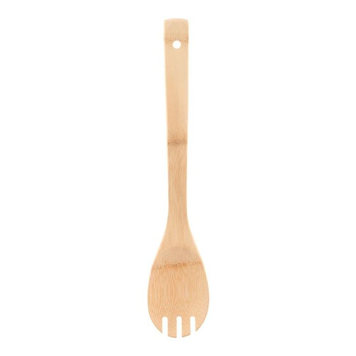 Concha com garfo para cozinha em bambu, experto, 30 x 6 cm