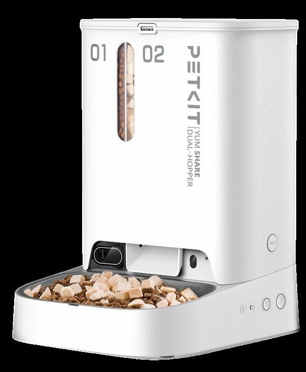 Alimentador Inteligente Yumshare Dual-Hopper With Camera Smart Pet Feeder 2