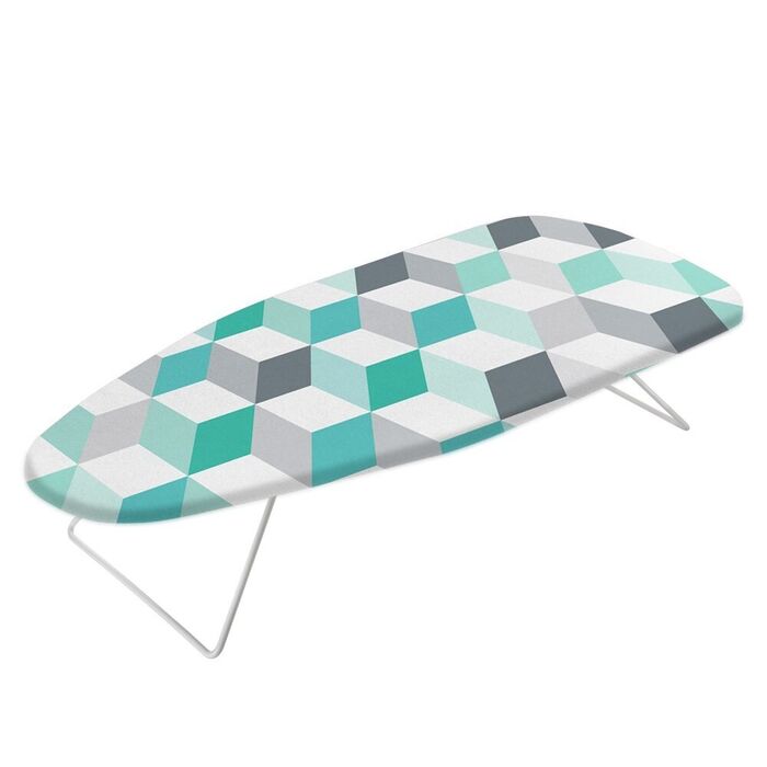 Tábua de engomar de mesa, alcor, modelo cubos, 34 x 75 cm