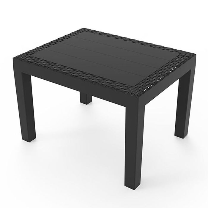 Mesa lateral jack, cor antracite, para uso externo, 59 x 46 x 40 cm