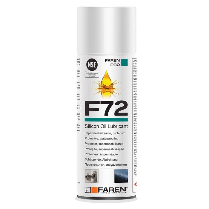 Óleo lubrificante e protetor de silicone f72,400 ml