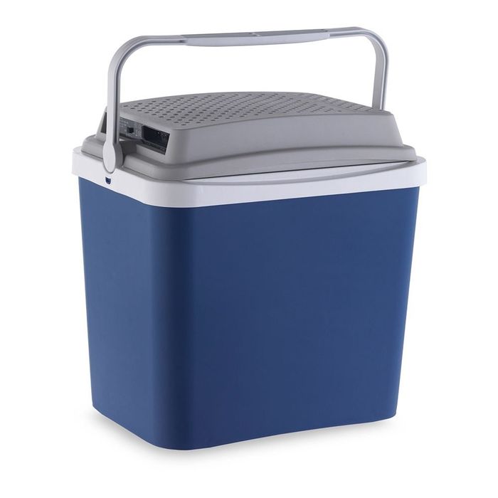 Geleira de campismo termoelétrica 12 v, 24 l, cor azul, 40 x 39,5 x 41 cm