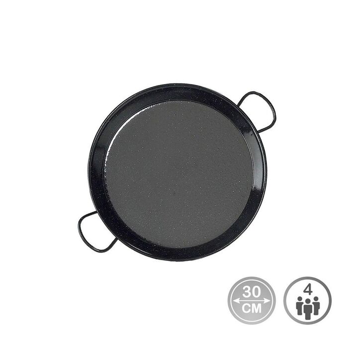 Frigideira para paelha tradicional em aço esmaltado ø30cm (4 pessoas). vaello