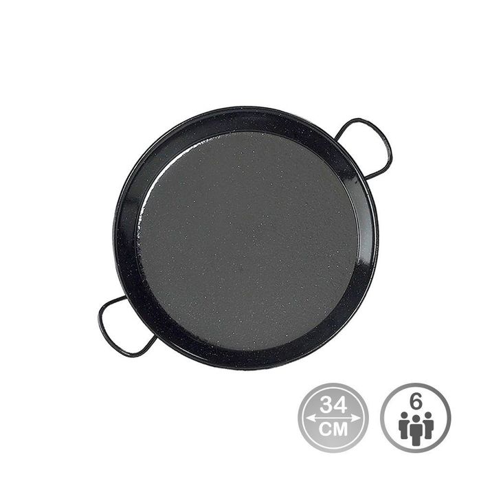 Frigideira para paelha tradicional em aço esmaltado ø34cm (6 pessoas). vaello
