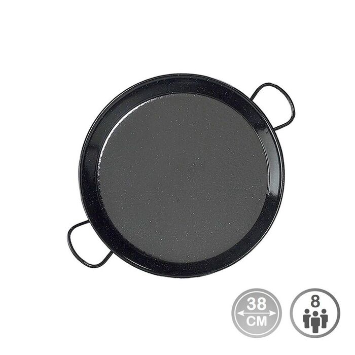 Frigideira para paelha tradicional em aço esmaltado ø38cm (8 pessoas). vaello