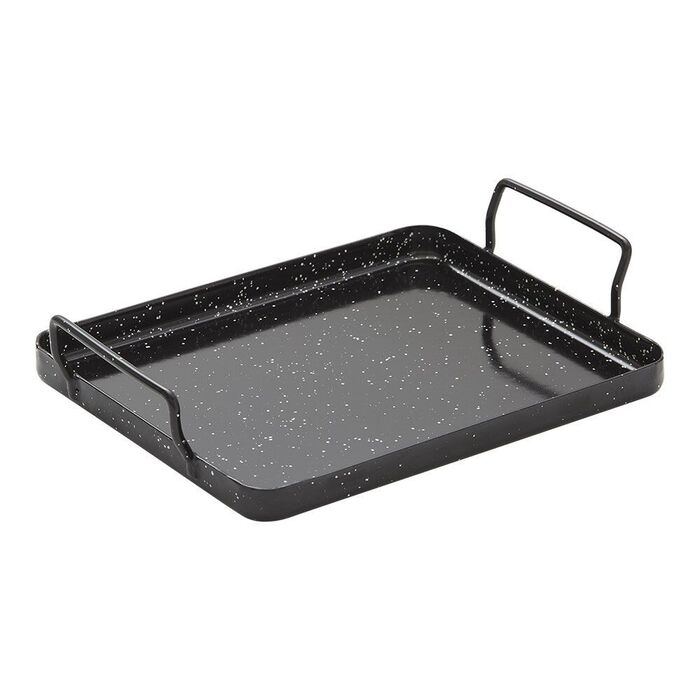 Bandeja de aço esmaltado para forno 17 x 21 x 1,5 cm