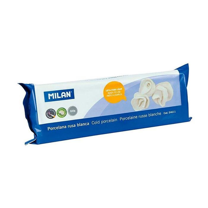 Porcelana russa branca 500g milan