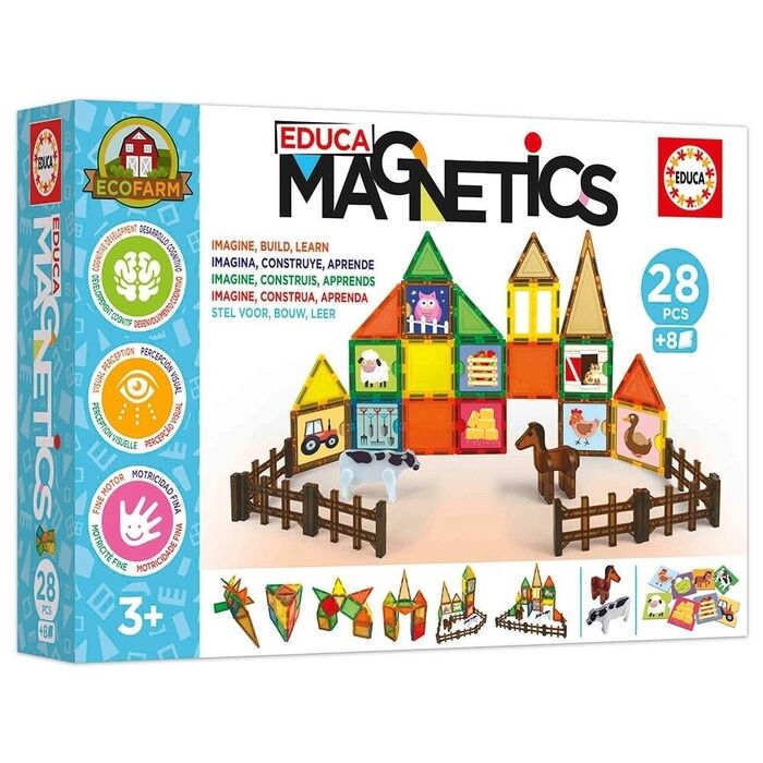 EDUCA - Magnetics Ecofarm 28 Pcs 20269