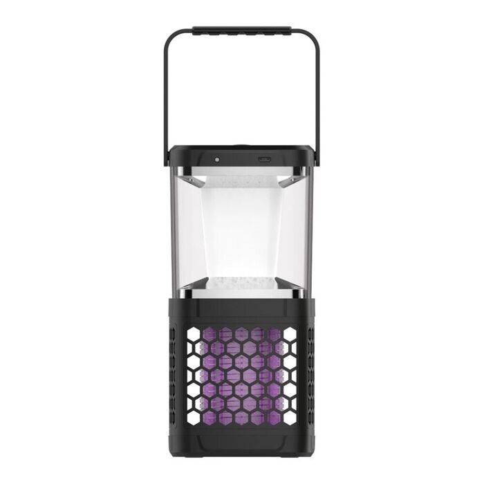 Lanterna solar recarregável mata mosquitos em área de 40 m² + luz led