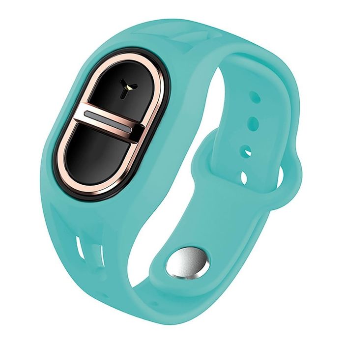 Pulseira anti-mosquitos ultra-sons recarregável ipx4, verde