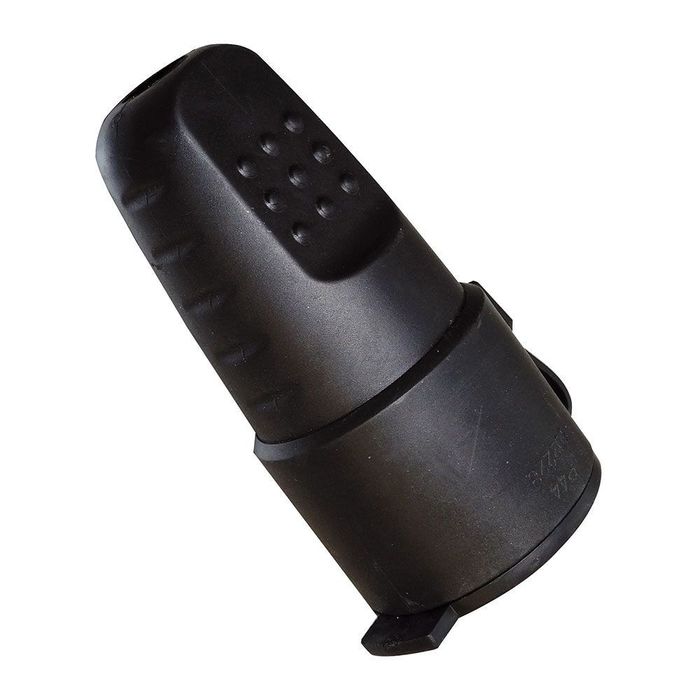 Base bipolar schuko preta com tampa e obturador 16 a 250 v (embalada em película retrátil)