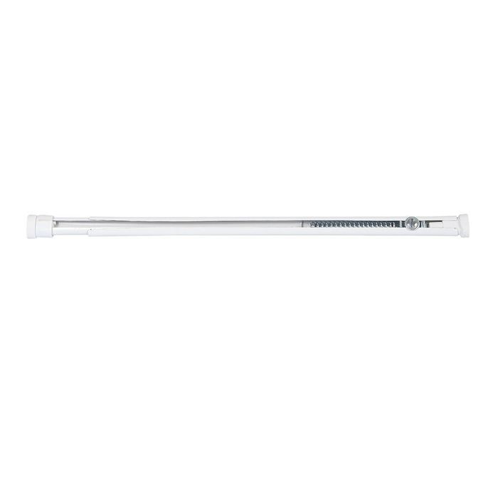 Varão de cortina extensível com fixação por pressão, modelo oval force, branco, 40-60 cm