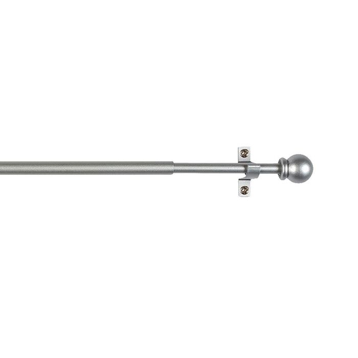 Varão de cortina extensível deco sphere cinza, 70-120 cm