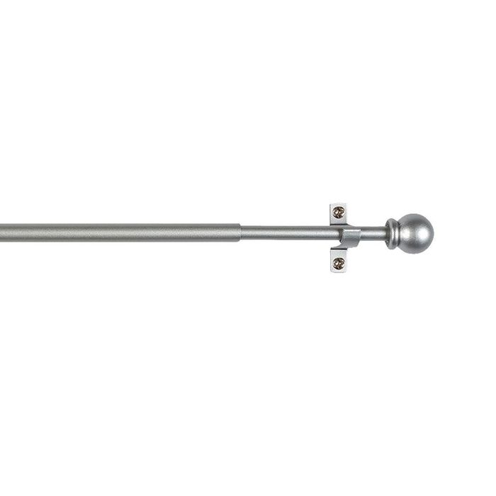 Varão de cortina extensível deco sphere cinza, 120 - 215 cm