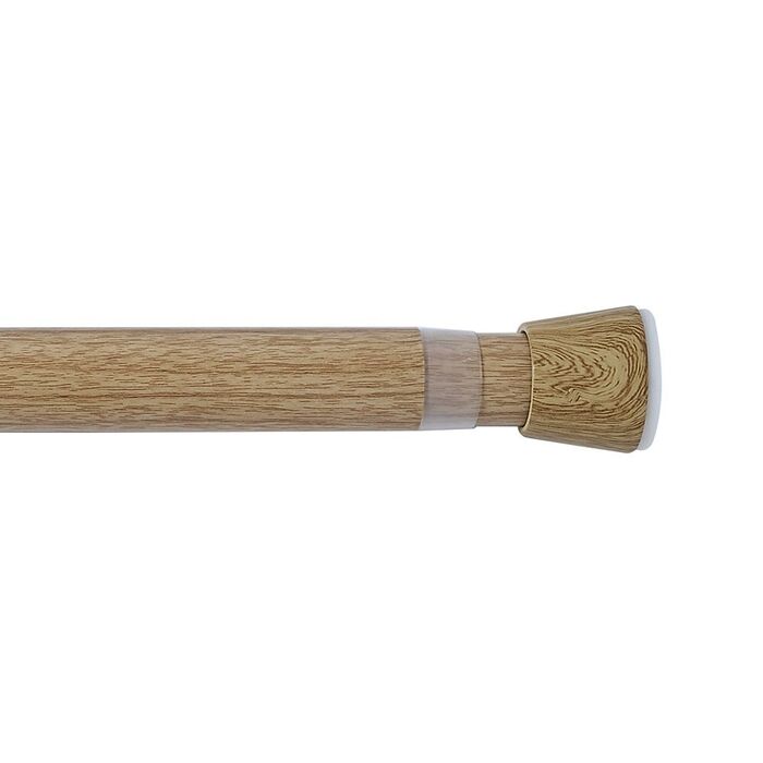 Barra extensível multiuso a pressão sem furos, madeira, ø2,8 - 2,5 x 70 - 120 cm