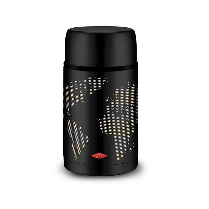 Termo para sólidos mapa preto 1000 ml