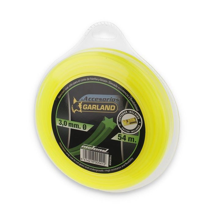 Fio para roçadora, estrela, ø3,0 mm, dispensador 54 m