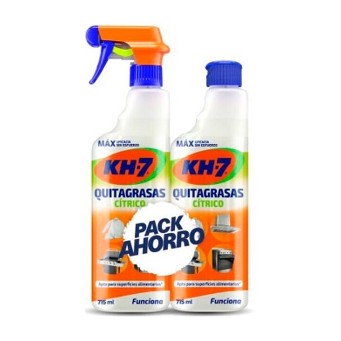 Desengordurante cítrico kh-7, pacote econômico com 715 ml + 715 ml